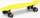 Skateboard penny SMJ Sport BS-2206PL, 22", me rrota LED, i verdhë
