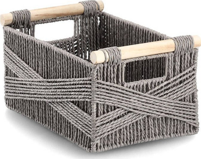 Shportë organizuese Zeller, 33 x 22 cm, me doreza, gri
