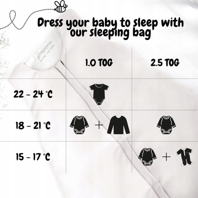 Qese gjumi për bebe Piapimo, 0-3 muaj, 1.0 TOG, ngjyra rërë
