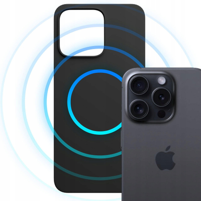 Mbulesë telefoni 3MK Hardy MagSilicone për iPhone 16 Pro, silikon, MagSafe, grafit