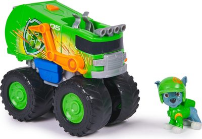Kamion lodër Paw Patrol Rescue Wheels Rocky, me figurë Rocky, jeshil