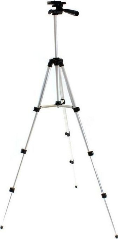 Tripod për kamera Gonga ST-310, alumin, 112 cm, ngjyrë argjendi