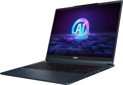 Laptop MSI Stealth 16 AI Studio A1VHG, 16", Intel Core Ultra u9-185H, 32GB RAM, 2TB SSD, Nvidia GeForce RTX 4080