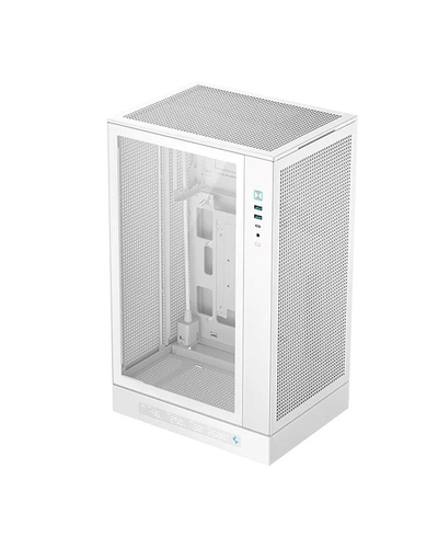 Kuti PC DeepCool CH270, Micro ATX, xham i temperuar, e bardhë