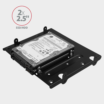 Kornizë metalike AXAGON RHD-435, për HDD / SSD 4x 2,5 "ose 2x 2,5" dhe HDD 1x 3,5 "deri në 5,25"