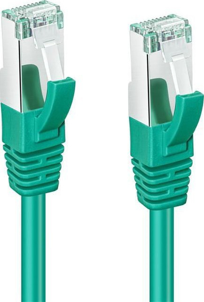 Kabllo interneti MicroConnect CAT6A S/FTP, 1.5m, LSZH, jeshile