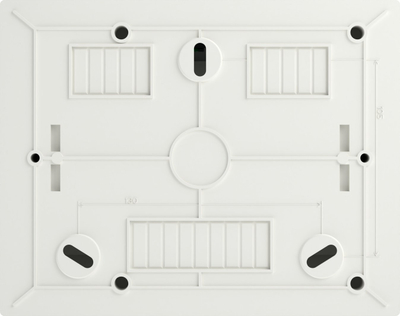 Kutia shpërndarëse murale Schneider Electric Easy9 EU 1x8, 8 module, IP40, derë transparente, e bardhë