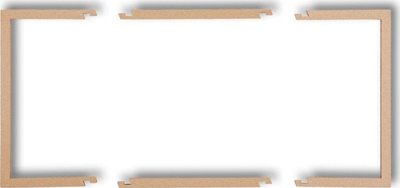 Kornizë mbushëse dyfishe Karlik Deco 8DRW-2, plastike, gold metallic