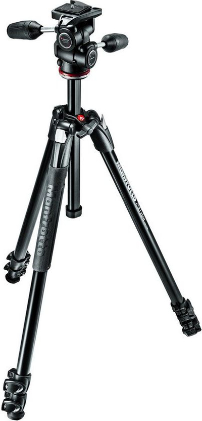 Shtativ Manfrotto 290 XTRA MK290XTA3-3W, alumini, me kokë 3 drejtimesh MH804-3W, ngjyrë e zezë