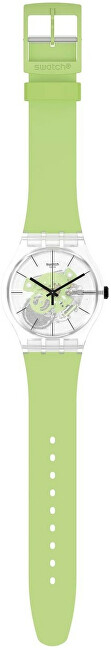Orë Swatch Monthly Drops Green Daze SO29K106, e gjelbër