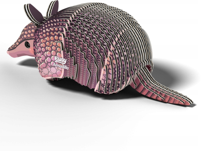 Puzzle 3D kartoni EUGY Armadillo, model për zbukurim, me ngjyra plot
