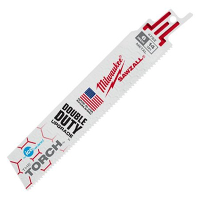 Teh sharre reciproke Milwaukee 48-00-4782 Torch Ice Hardened, për hekur, 6", i bardhë