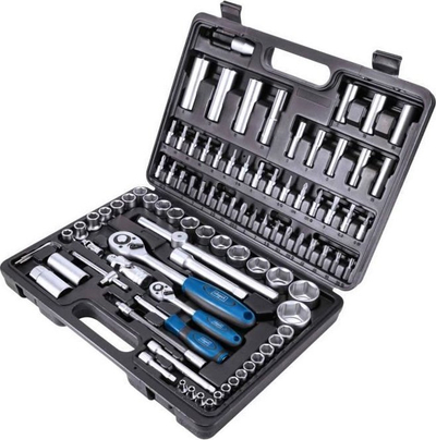 Set veglash me çelësa dhe dora SCHEPPACH TB94, 94 pjesë, çelik krom vanadium