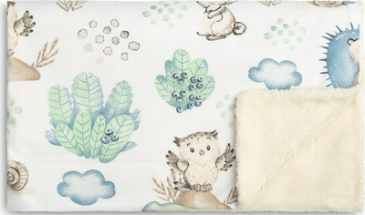Batanije pelushi për karrocë BLANKET PLUSH STROLL, 80x100 cm, dyanshme