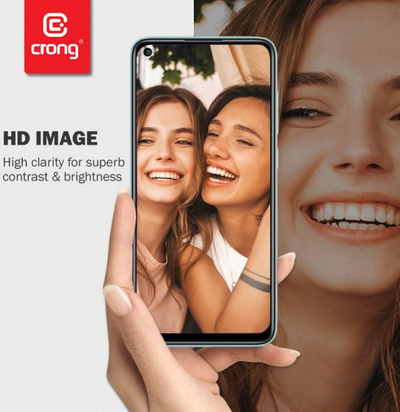Mbrojtës ekrani Crong 7D Nano Flexible Glass për Xiaomi Mi 10 Lite, xham hibrid 9H, transparent