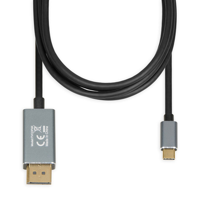 Kабел iBOX ITVCDP4K, USB-C во DisplayPort, 1.8m, 4K 60Hz, црн