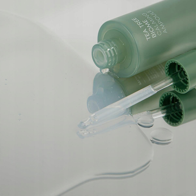 Serum fytyre Farmstay Tea Tree Biome Calming Ampoule, 50ml, për qetësim, për lëkurë me yndyrë