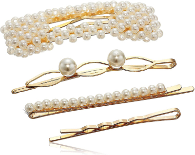 Set orë dore & kapëse për flokë Anne Klein AK / 3642GBST
