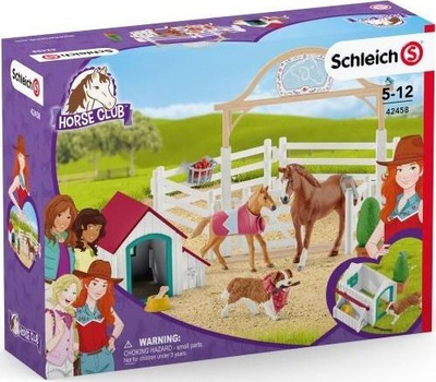 Set loje Schleich Horse Club 42458, me kuaj dhe qen, shumëngjyrësh