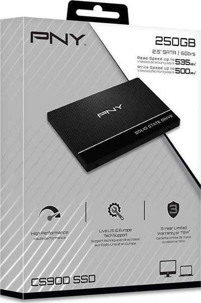 Disk SSD PNY CS900, 250GB, 2.5" SATA III