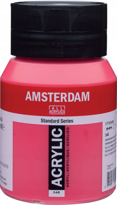 Bojë akrilike Amsterdam Standard Series 348, 500 ml, permanent red purple, rozë e kuqe vjollcë
