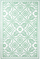 Tapet Esschert Design, 182 x 122 cm, jeshil me të bardhë