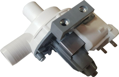 Pompë uji për lavatriçe Polar PDG585, hyrje-dalje 24mm, gri a e bardhë