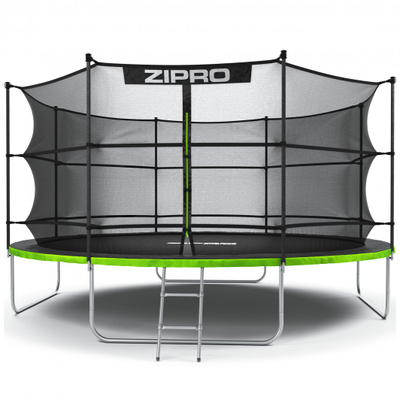 Trampolinë me rrjetë të brendshme Zipro Jump Pro, 435cm, e zezë