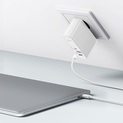 Karikues Baseus GaN5 Pro, 2x USB-C, USB-A, 140W, i bardhë