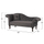 Sofa Chesterfield Niovi velvet krah i majtë 189×61×84 cm (HM3007.10), gri