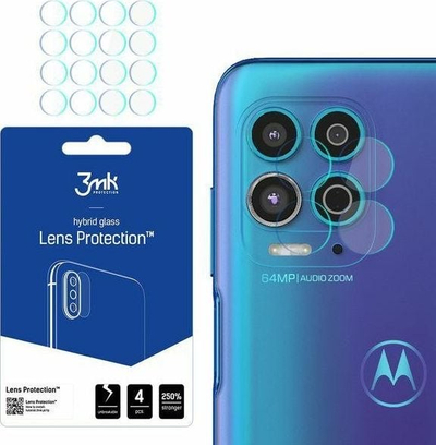 Xham mbrojtës kamerë 3MK Hybrid Glass Motorola Moto G100 5G, 4 copë, transparent
