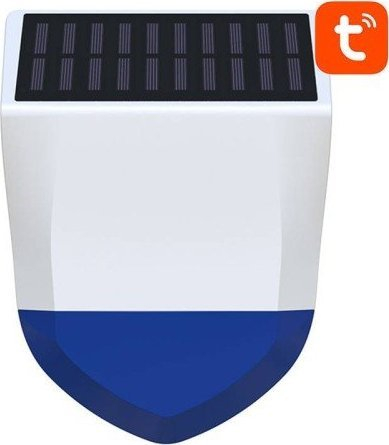 Sirenë e jashtme Neo NAS-AB06W, WiFi Bluetooth, diellore, ngjyrë e bardhë me pak blu