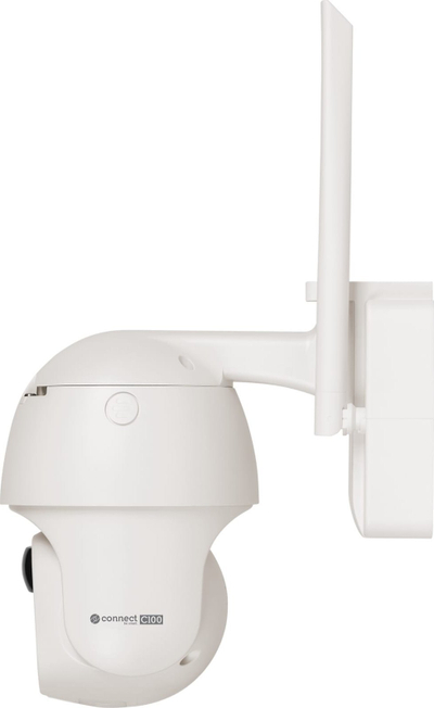 Kamerë sigurie 4G Kruger&amp;Matz Connect C100, floodlight, solare, e bardhë