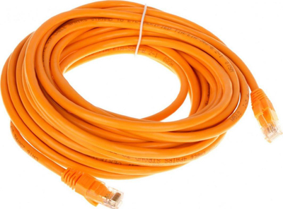 Kabllo interneti RBLINE Patchcord RJ45, Cat 6, 10m, portokalli