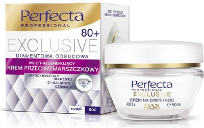 Krem kundra rrudhave DAX Exclusive 80+ Multi regenerues, 50 ml, i bardhë