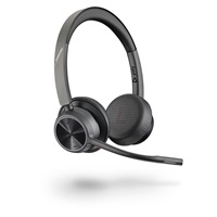 Kufje Bluetooth Poly Voyager 4320 UC, me mikrofon, pa tela, të zeza