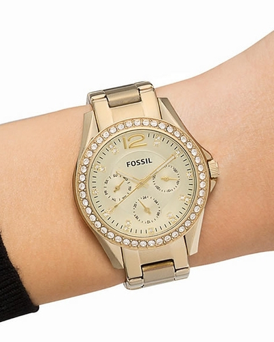 Orë dore Fossil Riley ES3203 për goca