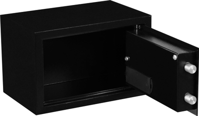 Kasafortë elektronike Homesafe HV17E, 17x23x17cm, me tastierë me numra, ngjyrë e zezë karbon