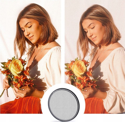 Filtër fotografik K&amp;F Concept Magnetic Nano X 1/4 Black Mist, 67mm, i zi