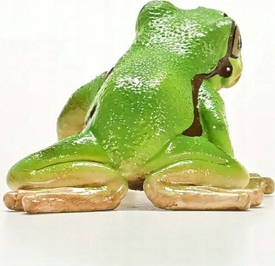 Figurinë lodër Schleich Wild Life bretkosë evropiane e pemës, edukative, e gjelbër