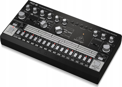 Makinë ritmesh Behringer RD-6-BK, 8 tinguj drumi analog, sequencer me 16 hapa, e zezë