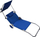 Шезлонг склоплив Floating Lounger, со тенда и тркала, 112x62x90cm, сина
