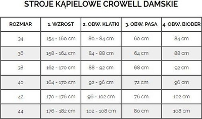 Rrobë banje njëpjesëshe për goca Crowell Angie W, dekolte V, kupa me sfungjer, gri me blu