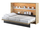 Krevat muri horizontal CONCEPT JUNIOR CJ-03 120x200, kaftë, zezë