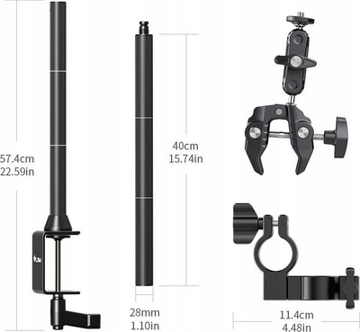 Tripod studio tavoline Ulanzi LS15, alumini, deri 160 cm, i zi