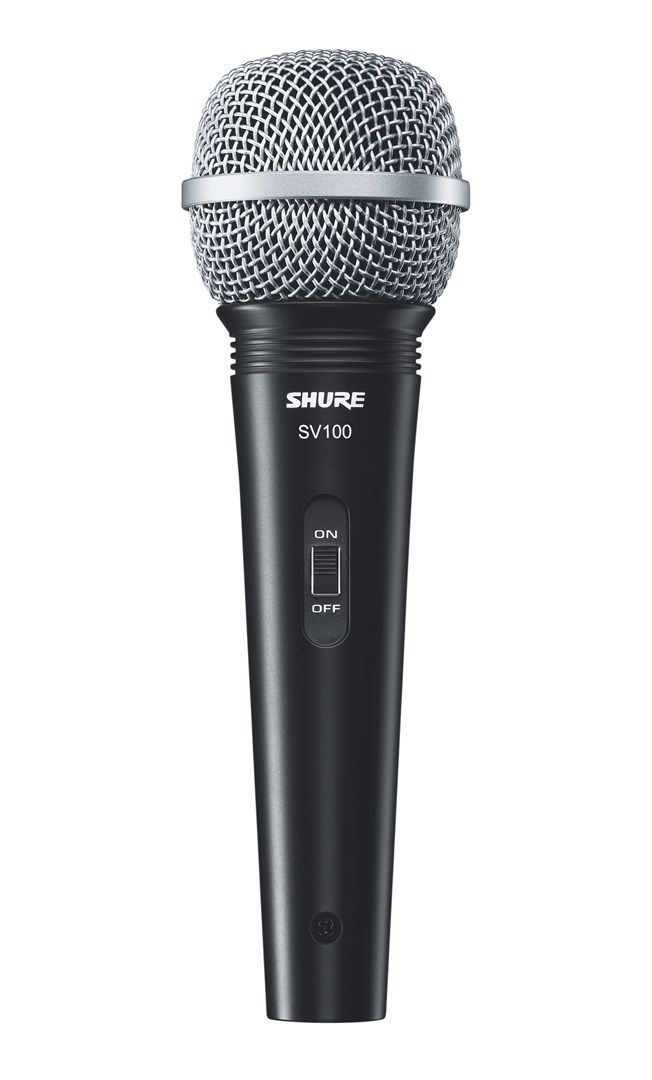 Mikrofonë dinamikë Shure SV100 W, kardioid, set 2 copë, të zinj