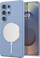 Kapak telefoni Spigen Silicone Fit MagSafe për Samsung Galaxy S25 Ultra, silikon, blu safir