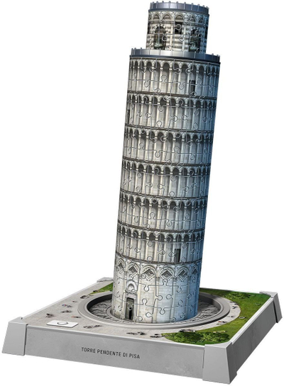Puzzle 3D Ravensburger Iconics Kulla e Pizës që anohet, LED, 1 copë