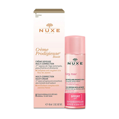 Set Nuxe Creme Prodigieuse Boost, krem dite 40 ml + ujë micellar 50 ml
