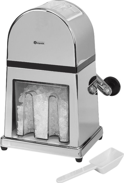 Grirëse akulli me dorë Leopold Vienna Ice Crusher Deluxe LV00165, çelik inoks, ngjyrë argjendi
